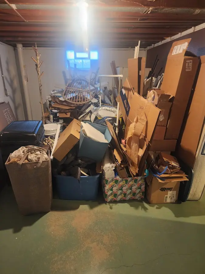 Roll-off dumpster container at job site for Construction Dumpster Rental in Frederick